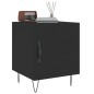 vidaXL Comodini 2 pz Neri 40x40x50 cm in Legno Multistrato vidaXL Comodini 2 pz Neri 40x40x50 cm in Legno Multistrato