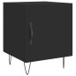 vidaXL Comodini 2 pz Neri 40x40x50 cm in Legno Multistrato vidaXL Comodini 2 pz Neri 40x40x50 cm in Legno Multistrato
