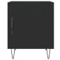 vidaXL Comodini 2 pz Neri 40x40x50 cm in Legno Multistrato vidaXL Comodini 2 pz Neri 40x40x50 cm in Legno Multistrato