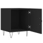 vidaXL Comodini 2 pz Neri 40x40x50 cm in Legno Multistrato vidaXL Comodini 2 pz Neri 40x40x50 cm in Legno Multistrato