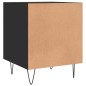 vidaXL Comodini 2 pz Neri 40x40x50 cm in Legno Multistrato vidaXL Comodini 2 pz Neri 40x40x50 cm in Legno Multistrato