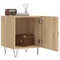 vidaXL Comodino Rovere Sonoma 40x40x50 cm in Legno Multistrato