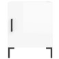 vidaXL Comodini 2 pz Bianco Lucido 40x40x50 cm in Legno Multistrato vidaXL Comodini 2 pz Bianco Lucido 40x40x50 cm in Legno Multistrato