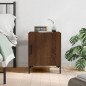vidaXL Comodino Rovere Marrone 40x40x50 cm in Legno Multistrato