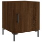 vidaXL Comodino Rovere Marrone 40x40x50 cm in Legno Multistrato