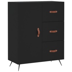 vidaXL Credenza Nera 69,5x34x90 cm in Legno Multistrato