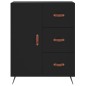 vidaXL Credenza Nera 69,5x34x90 cm in Legno Multistrato vidaXL Credenza Nera 69,5x34x90 cm in Legno Multistrato