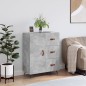 vidaXL Credenza Grigio Cemento 69,5x34x90 cm in Legno Multistrato vidaXL Credenza Grigio Cemento 69,5x34x90 cm in Legno Multistrato