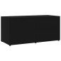 vidaXL Mobile Porta TV Nero 80x34x36 cm in Legno Multistrato vidaXL Mobile Porta TV Nero 80x34x36 cm in Legno Multistrato