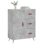 vidaXL Credenza Grigio Cemento 69,5x34x90 cm in Legno Multistrato vidaXL Credenza Grigio Cemento 69,5x34x90 cm in Legno Multistrato