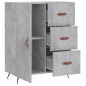 vidaXL Credenza Grigio Cemento 69,5x34x90 cm in Legno Multistrato vidaXL Credenza Grigio Cemento 69,5x34x90 cm in Legno Multistrato