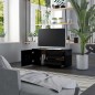 vidaXL Mobile Porta TV Nero 80x34x36 cm in Legno Multistrato vidaXL Mobile Porta TV Nero 80x34x36 cm in Legno Multistrato