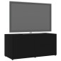 vidaXL Mobile Porta TV Nero 80x34x36 cm in Legno Multistrato vidaXL Mobile Porta TV Nero 80x34x36 cm in Legno Multistrato
