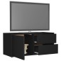 vidaXL Mobile Porta TV Nero 80x34x36 cm in Legno Multistrato vidaXL Mobile Porta TV Nero 80x34x36 cm in Legno Multistrato