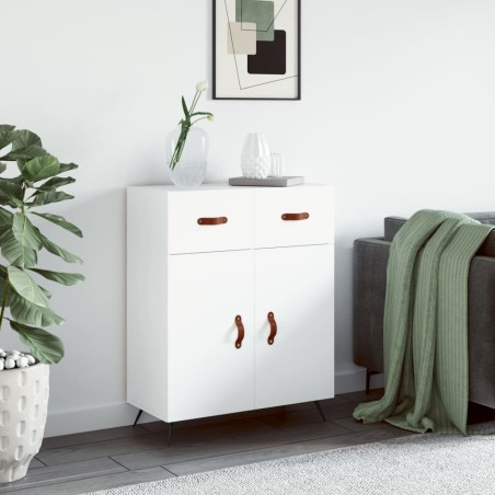 vidaXL Credenza Bianca 69,5x34x90 cm in Legno Multistrato