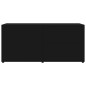 vidaXL Mobile Porta TV Nero 80x34x36 cm in Legno Multistrato vidaXL Mobile Porta TV Nero 80x34x36 cm in Legno Multistrato