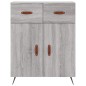 vidaXL Credenza Grigio Sonoma 69,5x34x90 cm in Legno Multistrato vidaXL Credenza Grigio Sonoma 69,5x34x90 cm in Legno Multistrato