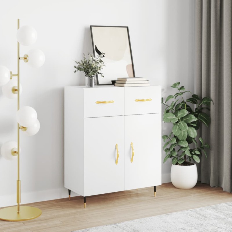 vidaXL Credenza Bianca 69,5x34x90 cm in Legno Multistrato vidaXL Credenza Bianca 69,5x34x90 cm in Legno Multistrato