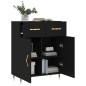 vidaXL Credenza Nera 69,5x34x90 cm in Legno Multistrato vidaXL Credenza Nera 69,5x34x90 cm in Legno Multistrato