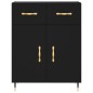 vidaXL Credenza Nera 69,5x34x90 cm in Legno Multistrato vidaXL Credenza Nera 69,5x34x90 cm in Legno Multistrato