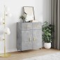 vidaXL Credenza Grigio Cemento 69,5x34x90 cm in Legno Multistrato vidaXL Credenza Grigio Cemento 69,5x34x90 cm in Legno Multistrato