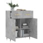 vidaXL Credenza Grigio Cemento 69,5x34x90 cm in Legno Multistrato vidaXL Credenza Grigio Cemento 69,5x34x90 cm in Legno Multistrato