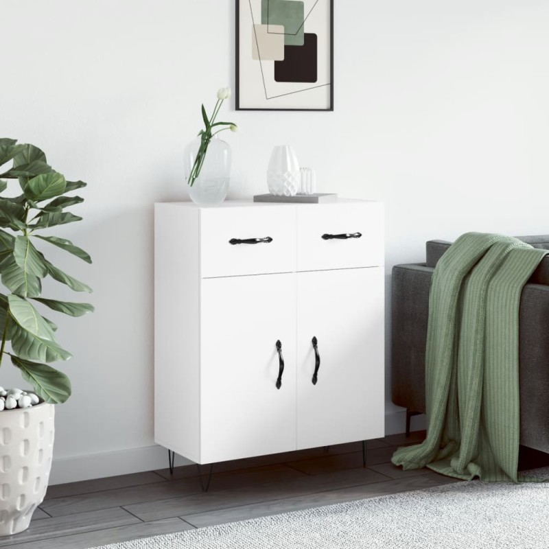 vidaXL Credenza Bianca 69,5x34x90 cm in Legno Multistrato vidaXL Credenza Bianca 69,5x34x90 cm in Legno Multistrato