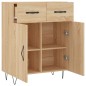 vidaXL Credenza Rovere Sonoma 69,5x34x90 cm in Legno Multistrato vidaXL Credenza Rovere Sonoma 69,5x34x90 cm in Legno Multistrato