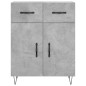 vidaXL Credenza Grigio Cemento 69,5x34x90 cm in Legno Multistrato vidaXL Credenza Grigio Cemento 69,5x34x90 cm in Legno Multistrato