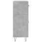 vidaXL Credenza Grigio Cemento 69,5x34x90 cm in Legno Multistrato vidaXL Credenza Grigio Cemento 69,5x34x90 cm in Legno Multistrato