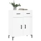 vidaXL Credenza 69,5x34x90 cm in Legno Multistrato Bianco Lucido vidaXL Credenza 69,5x34x90 cm in Legno Multistrato Bianco Lucido
