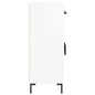 vidaXL Credenza 69,5x34x90 cm in Legno Multistrato Bianco Lucido vidaXL Credenza 69,5x34x90 cm in Legno Multistrato Bianco Lucido