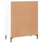 vidaXL Credenza 69,5x34x90 cm in Legno Multistrato Bianco Lucido vidaXL Credenza 69,5x34x90 cm in Legno Multistrato Bianco Lucido