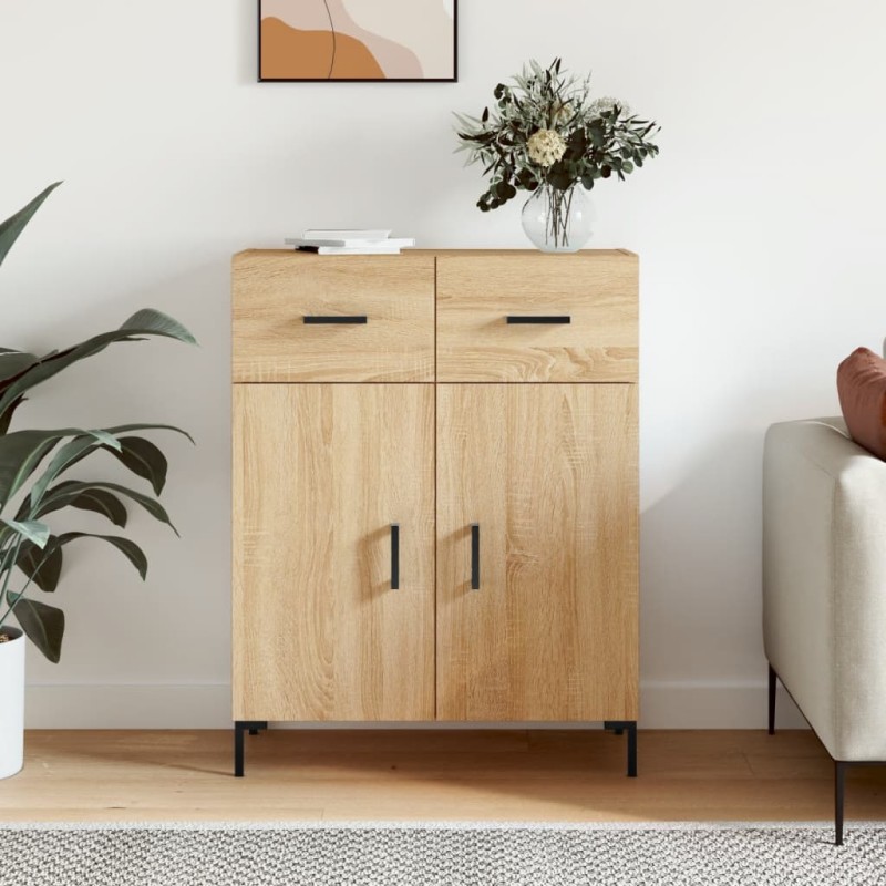 vidaXL Credenza Rovere Sonoma 69,5x34x90 cm in Legno Multistrato vidaXL Credenza Rovere Sonoma 69,5x34x90 cm in Legno Multistrato