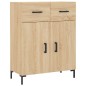 vidaXL Credenza Rovere Sonoma 69,5x34x90 cm in Legno Multistrato vidaXL Credenza Rovere Sonoma 69,5x34x90 cm in Legno Multistrato