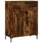 vidaXL Credenza Rovere Fumo 69,5x34x90 cm in Legno Multistrato vidaXL Credenza Rovere Fumo 69,5x34x90 cm in Legno Multistrato