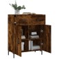 vidaXL Credenza Rovere Fumo 69,5x34x90 cm in Legno Multistrato vidaXL Credenza Rovere Fumo 69,5x34x90 cm in Legno Multistrato