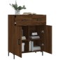vidaXL Credenza Rovere Marrone 69,5x34x90 cm in Legno Multistrato vidaXL Credenza Rovere Marrone 69,5x34x90 cm in Legno Multistrato