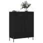 vidaXL Credenza Nera 69,5x34x90 cm in Legno Multistrato vidaXL Credenza Nera 69,5x34x90 cm in Legno Multistrato