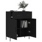 vidaXL Credenza Nera 69,5x34x90 cm in Legno Multistrato vidaXL Credenza Nera 69,5x34x90 cm in Legno Multistrato