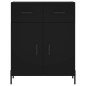 vidaXL Credenza Nera 69,5x34x90 cm in Legno Multistrato vidaXL Credenza Nera 69,5x34x90 cm in Legno Multistrato