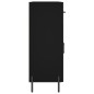 vidaXL Credenza Nera 69,5x34x90 cm in Legno Multistrato vidaXL Credenza Nera 69,5x34x90 cm in Legno Multistrato