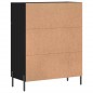 vidaXL Credenza Nera 69,5x34x90 cm in Legno Multistrato vidaXL Credenza Nera 69,5x34x90 cm in Legno Multistrato