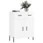 vidaXL Credenza 69,5x34x90 cm in Legno Multistrato Bianco Lucido vidaXL Credenza 69,5x34x90 cm in Legno Multistrato Bianco Lucido