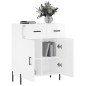 vidaXL Credenza 69,5x34x90 cm in Legno Multistrato Bianco Lucido vidaXL Credenza 69,5x34x90 cm in Legno Multistrato Bianco Lucido
