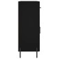 vidaXL Credenza Nera 69,5x34x90 cm in Legno Multistrato