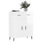 vidaXL Credenza 69,5x34x90 cm in Legno Multistrato Bianco Lucido vidaXL Credenza 69,5x34x90 cm in Legno Multistrato Bianco Lucido