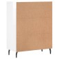 vidaXL Credenza 69,5x34x90 cm in Legno Multistrato Bianco Lucido vidaXL Credenza 69,5x34x90 cm in Legno Multistrato Bianco Lucido