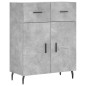 vidaXL Credenza Grigio Cemento 69,5x34x90 cm in Legno Multistrato vidaXL Credenza Grigio Cemento 69,5x34x90 cm in Legno Multistrato