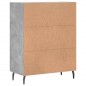 vidaXL Credenza Grigio Cemento 69,5x34x90 cm in Legno Multistrato vidaXL Credenza Grigio Cemento 69,5x34x90 cm in Legno Multistrato
